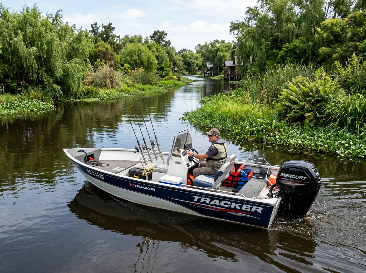 Tracker Delta Fish 190 pesca con consola central