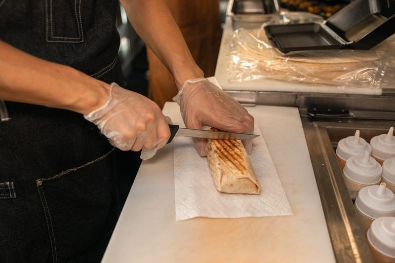 Wrap de pollo grillado
